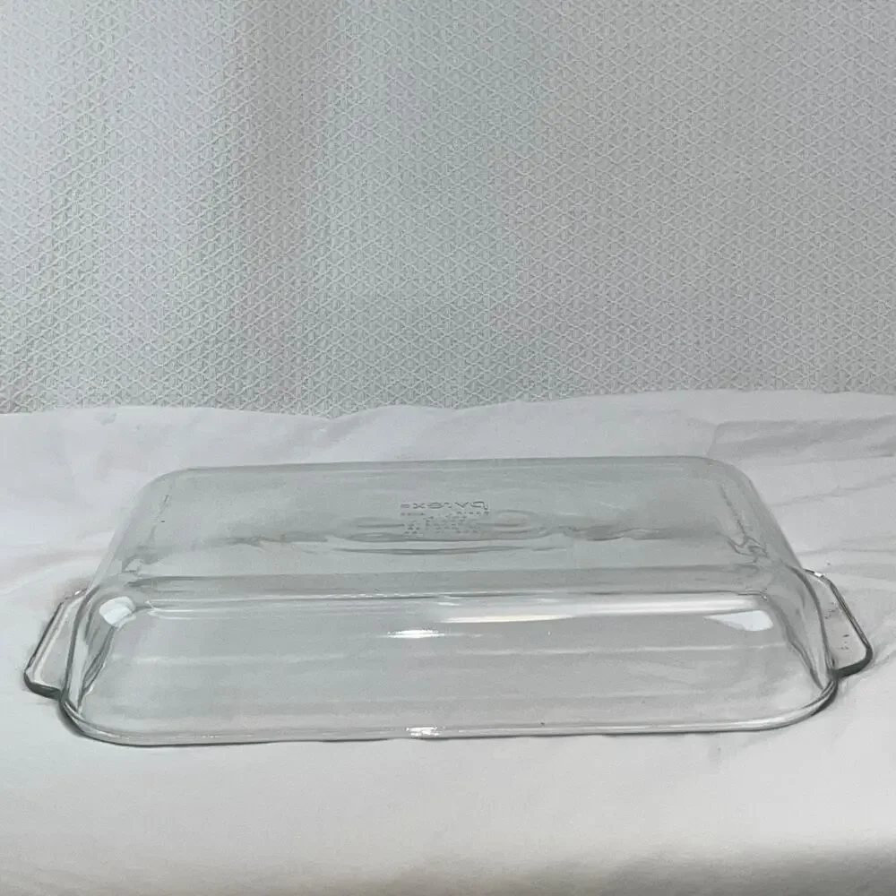 PYREX 232 Rectangular 11x7x2 Casserole Baking Dish Clear Glass Made in USA 2 Qt
